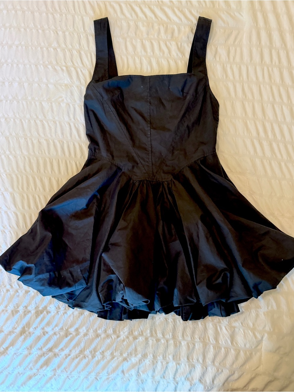 Olivaceous Black Sleeveless Flared Mini Dress. NWT
